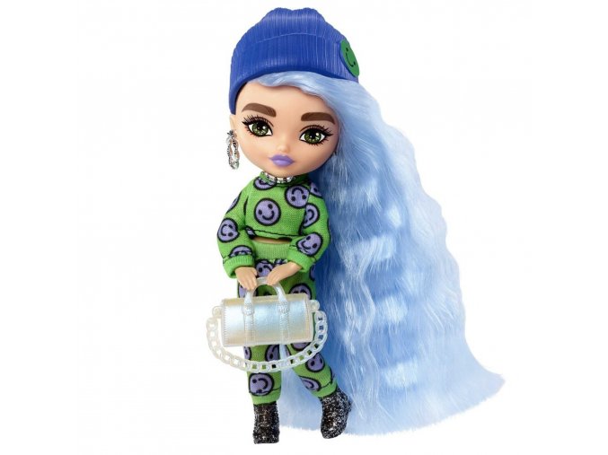 Barbie Extra Mini Puppe mit eisblaue Haare