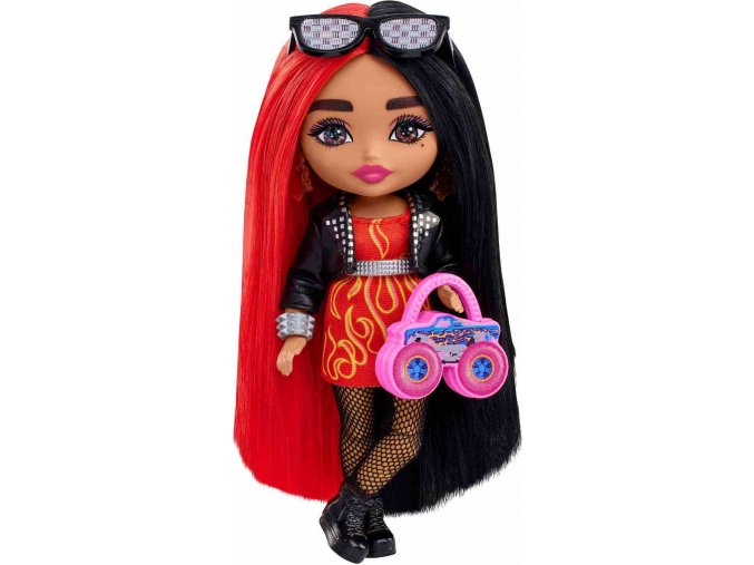 Barbie Extra Mini Puppe Red/Black Hair