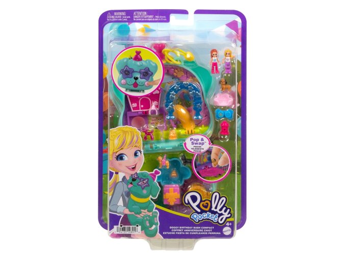 Polly Pocket mini pocketova kabelka Pejskovi narozeniny Doggy Bash 1