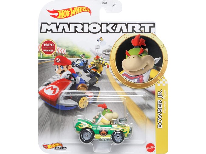 hot wheels mario kart 1 64 auticko bowser jr flame flyer 1