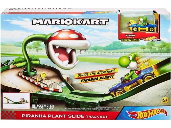 Hot Wheels Mario Kart Piranhapflanzen-Trackset