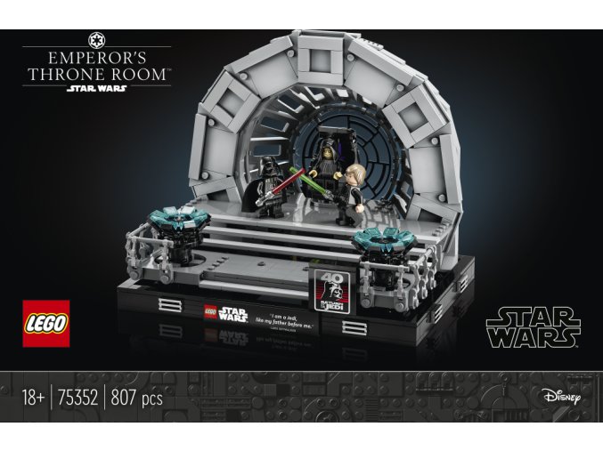 LEGO® Star Wars™ 75352 Císařův trůnní sál – diorama