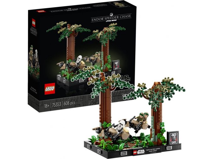 LEGO® Star Wars™ 75353 Honička spídrů na planetě Endor™ – diorama