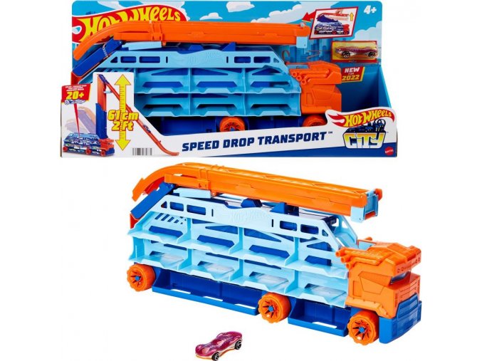 Hot Wheels Tahač s vysokou dráhou