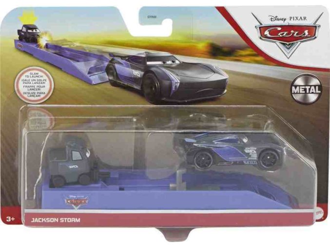 Cars 3 Vystřelovač s autíčkem Jackson Storm GYH51