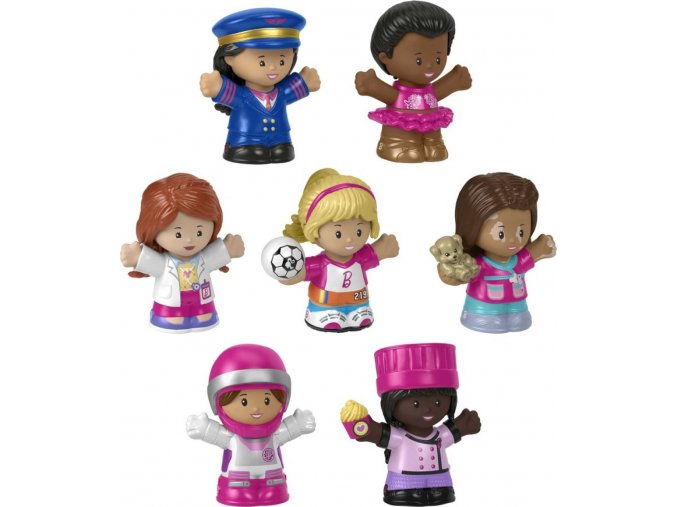Little People Barbie® Můžeš být čímkoli Sada 7 figurek HCF58