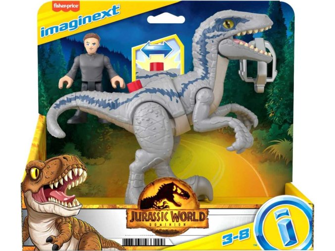 Fisher Price Imaginext Velociraptor Blue
