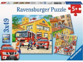 Ravensburger 09401 Puzzle Hasiči 3x49 dílků