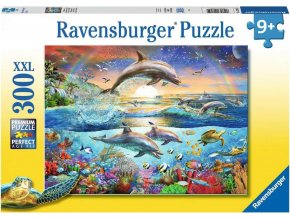 Ravensburger 12895 Puzzle Ráj delfínů 300 XXL dílků