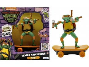Figurka želvy Ninja skate Sewer Shredders MIKEY