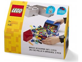 LEGO® Naběrač na kostičky - červená/modrá, set 2 ks