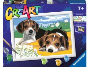 Ravensburger 20192 CreArt Štěňata Jack Russella