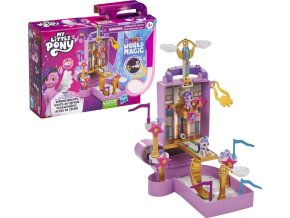 My Little Pony Mini World Magic Kufřík s věží a výtahem Pipp Petals