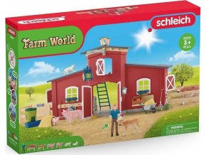 Schleich® 42606 Velká stodola se zvířaty a příslušenstvím