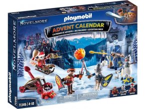 PLAYMOBIL® 71346 Adventní kalendář Novelmore Boj na sněhu