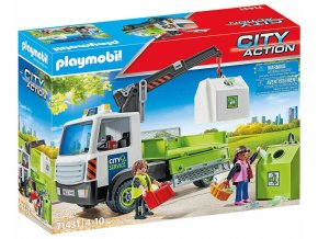 PLAYMOBIL® 71431 Vůz na přepravu skla s kontejnerem