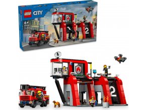 LEGO® CITY 60414 Hasičská stanice s hasičským vozem