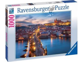 Ravensburger 19740 Puzzle Praha v noci 1000 dílků