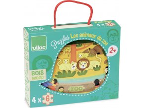 Vilac Dřevěné puzzle zoo