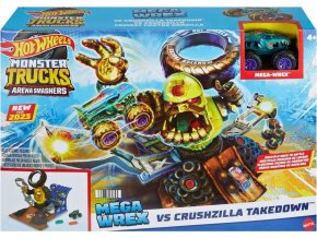 Hot Wheels® Monster Trucks Mega-Wrex vs Crushzilla v aréně