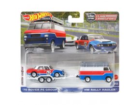 hot wheels premium car auta team transport 70 rover p6 group 2 a hw rally hauler 1