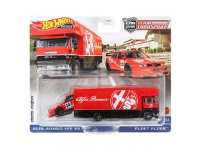 hot wheels premium car auta team transport alfa romeo 155 v6 ti a fleet flyer 1