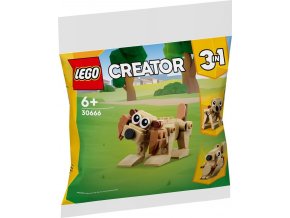 LEGO® Creator 30666 3v1: Pes, lenochod, veverka