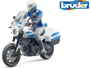 Bruder 62731 Pohotovostní vozidla - bworld policejní motorka Scrambler Ducati a policista