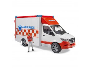 Bruder 02676 Záchranná auta - MB Sprinter ambulance s řidičem