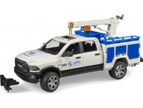 Bruder 2509 RAM 2500 Servisní vůz s otočným ramenem a majákem