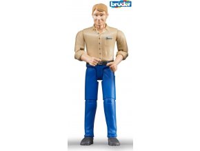 Bruder 60006 Svět - Figurka muž v modrých kalhotách