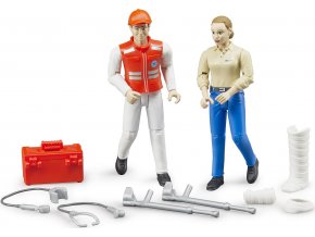 Bruder 62710 Užitkové vozy - set figurek doktor, sestra a příslušenství