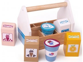 Bigjigs Toys Koktejlové výrobky v přenosné krabičce