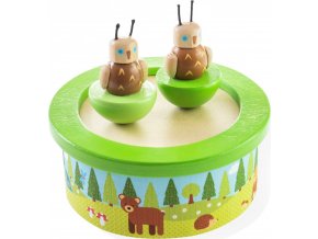 Bigjigs Toys Dřevěná hrací skříňka woodland