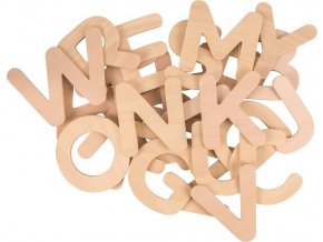 Bigjigs Toys Dřevěná abeceda velká písmena