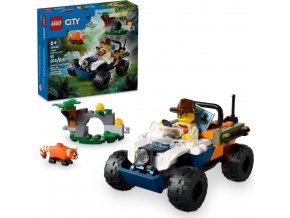 LEGO® City 60424 Čtyřkolka na průzkum džungle – mise panda červená