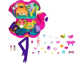 Polly Pocket Mikro Pocketová kabelka Plameňák