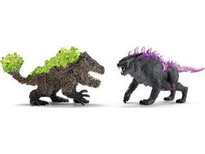 Schleich 70827 ELDRADOR® CREATURES Stínový rys vs. kamenný drtič