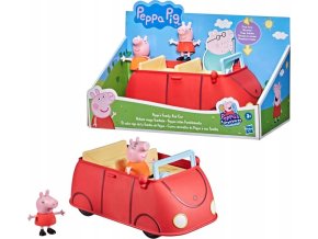 Prasátko Peppa Pig a rodinné červené auto