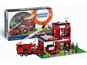 CHEVA 21 stavebnice Hasičská stanice 411 kostek