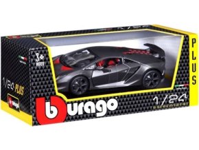 Bburago 1:24 Plus auto Lamborghini Sesto Elemento Metallic Grey