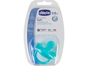 Šidítko Physio Soft celosilikónové, 0-6m+, modré