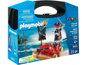 PLAYMOBIL® 5655 Přenosný kufřík Pirát na voru