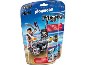 PLAYMOBIL® 6165 Pirát s interaktivním černým kanónem