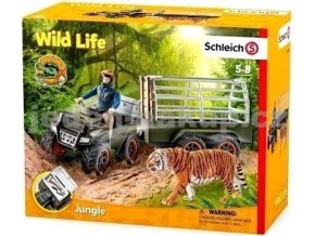 Schleich 42351 Čtyřkolka s přívěsem a příslušenstvím