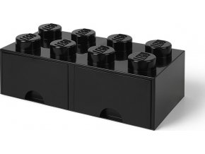 LEGO Úložný box 250x502x181 se šuplíky černý