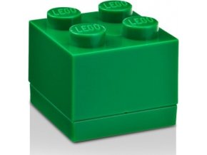 LEGO Mini box 45x45x42 tmavě zelený