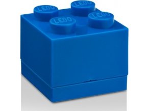 LEGO Mini box 45x45x42 tmavě modrý