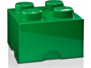 LEGO Úložný box 250x252x181 tmavě zelený