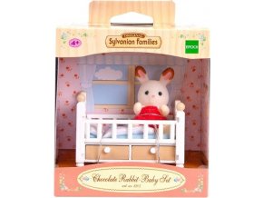 Sylvanian Families 5017 Králičí miminko s dětskou postýlkou